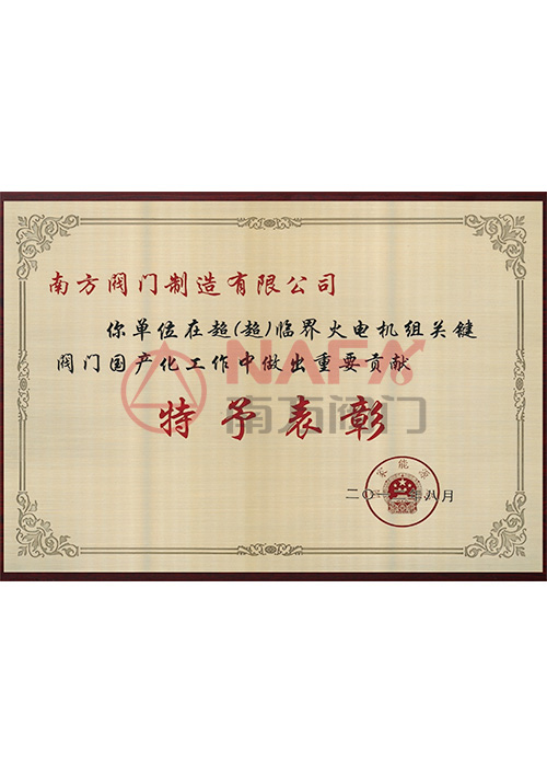 Domestic recognition certificate